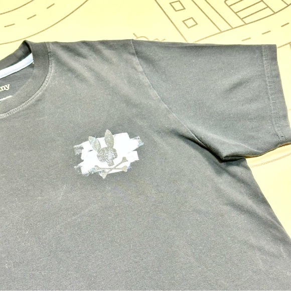 Psycho Bunny Navy Dolton Back Graphic Tee - Picture 6 of 8